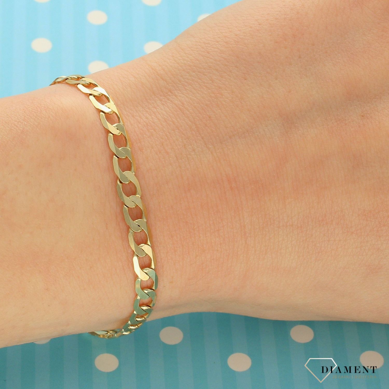 Złota bransoletka 375 pancerka duże oczka DIA-BRA-GAXPDE 120-375 5mm (1).jpg